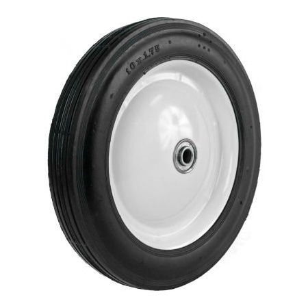Martin Wheel Martin Wheel Light Duty Steel Wheel 110-OF - 10 x 1.75 - 1-5/8" Offset Hub - 1/2" BB - Rib Tread 110-OF